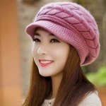 소라게 니트햇 짜임 베레모 털모자