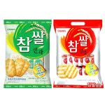크라운 크라운 참쌀설병 128g 참쌀선과 115g 2종 1세트 과자 간식 안주 쌀과자 찹쌀