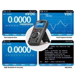 True RMS 산업용 멀티미터 LCD 디스플레이 계량기 AC DC 블루투스 로깅 기능