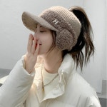 여성 겨울 방한모자 골프 등산 아웃도어 귀달이 캡