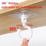 천장 로터리 후크 강한 가정용 다기능 접착 주방 욕실 벽 키 교수형 문 뒤 코트