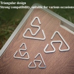 1pc 야외 스테인레스 스틸 후크는 슬라이드가 쉽지 않습니다 초경량 다기능 캠핑 액세서리 도구