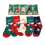 야호산타 5켤레 국산 아동 크리스마스 선물 유아 아기 어린이집 산타 양말 세트국산