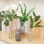 테이블 작은 유리 화병 꽃병 수경 화병