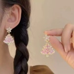 스칼렛쇼핑몰 크리스마스 귀걸이 브로치 팬던트 크리스마스 트리 이어링 Z179