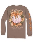 Simply Southern Hello Pumpkin - 성인용 긴소매 군대