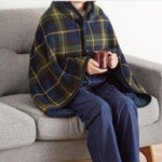 담요 이불 겨울 다용도 극세사 체크 융털 똑딱 단추 치마