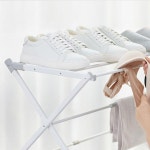 싱글 원룸 좁은거실 가습 길이조절 빨래건조대