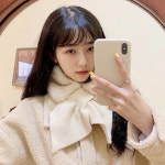 부드럽고 고급스러운 퍼 머플러 겨울 목도리