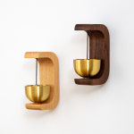 원목 도어벨 나무 풍경 현관 방범 문 종 우드 차임벨