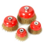 와이어브러시 보울 타입 그라인더 녹제거 광택 청소 x M10 G00171