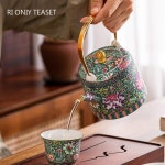 마이센 카페라떼잔 궁전 고급 찻잔 손으로 그린 꽃 도자기 차 그릇 컵 중국 수제 세트 1 PC