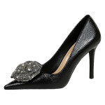 페이퍼먼츠 뾰족코 블링플라워 슬림핏 하이힐 02013 245