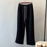 언쌍한계 심플 기모 와이드 맨투맨 팬츠 2024 가을 겨울 소프트 찹쌀 일자 H9220 MOCF10