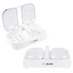 화이트 뚜껑 손잡이 비누대 비누홀더 비누받침대