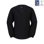 LPGA 엘피지에이 LPGA 여성 V넥 패딩 퀼팅 풀오버 점퍼 L244DW715P