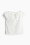 H&M 에이치엔엠 리본 탑 BLANCO 1260950003