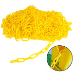 노랑색 체인 가드라인줄 플라스틱