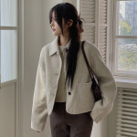 wool70 베이드 핸드메이드 숏자켓 울자켓 핸드메이드자켓 핸드메이드코트 울코트