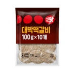식자재왕 푸디스트 식자재왕 대박떡갈비 도시락용 1kg 19개