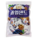 한입 과일 샌드 포도향 800g x 4봉 인간사료 디저트 사무실 간식 커피 대용량