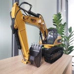 Huina 1580 RC 굴삭기 114 체중계 완전 합금 굴삭기 건설 엔지니어링 차량 남아용 리모컨 트럭 장난감 2 4G