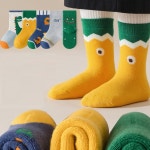 준캡 아동겨울양말 초록공룡 파일양말 방한양말 아동양말세트 어린이