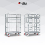 회색 롤테이너 플라스틱 판 경량화 롤테이너 고리형 4문형 사이즈 소형 대형 4문형 1개