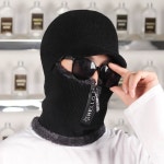 남성 겨울 모자 기모 안감 챙달린 비니 넥워머 마스크