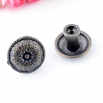 보석 나무 상자 풀 손잡이 드레서 서랍 캐비닛 문 라운드 골동품 청동 31x22mm 개 J3150 4