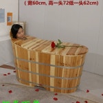 반신욕기 편백나무 욕조 히노끼탕 피톤치드 좌식 1 입 지름 60 높이 50 성인 비데