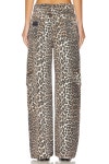 GANNI 가니 PRINT ANGI 데님 팬츠 LEOPARD J1676