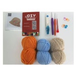 손뜨개 모자 패키지 세트 만들기 코바늘 키트 니트