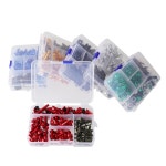 177 개 상자 나사 알루미늄 앞 유리 나사 다채로운 패스너 나사 세트 오토바이 페어링 볼트 키트 오토바이 수정 부품