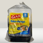 글래드 글래드 GLAD 글래드 밀폐용기 1 1L 50PCS 용기 25개 뚜껑 25개 1개