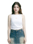 더 콜렉터 페이지 TCP X 우유리 RIBBON SLEEVELESS TOP 흰색 TCP02T1A8
