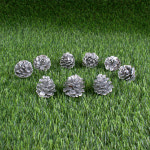 크리스마스트리 소형9개입 솔방울장식 실버이벤트용품