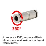 PU 황동 금속 공압 퀵 커플링 스트레이트 스루 에어 컴프레서 호스 고압 커넥터 4 6 8 10 12 14 1 PC PU-4