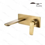 더죤테크 더죤테크 빅토리아1201 무광골드 벽매립 세면수전 호텔 욕실 세면대수전 교체 1개