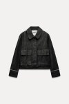 자라 우먼 ZARA 자라 셀비지 포켓 자켓 재킷 ZW 컬렉션 9863584