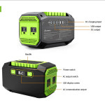 가정용 휴대용 발전소 태양 전지 패널 태양광 발전기 배터리 200W 110V 220V 200W