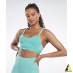 리복 REEBOK 리복 S Lux Strappy Sports Bra TOP - 라이트 그린 HN7675 112810300