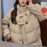 하이넥 떡볶이단추 패딩코트 롱패딩점퍼 F007370