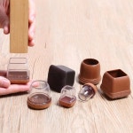 식탁 책상 의자 다리 커버 캡 소음 바닥긁힘 방지 보호 받침 사각 S -8pcs 1개