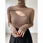 ACHU 애프터테이스트 할로우 파일 칼라 탑 스웨터 15373N4779743