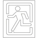 이에스코트 스텐실 비상구