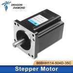 CNC 조각 밀링 기계용 2 상 스텝퍼 모터 토크 8Nm 5A 4 리드 서보 86BHH114-504D-35C