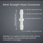 호스 커넥터 스트레이트 스루 조인트 익스텐더 직경 플라스틱 커플 링 5pcs 1pc 실험실 정원 관개