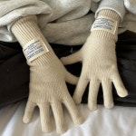 알포유 여성장갑 울니트 라벨 핑거홀스타일