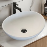 HLBATH 타원형 탑볼 세면대 화장대 파우더룸 욕실 세면기 x 350 x 150 HDL008 415